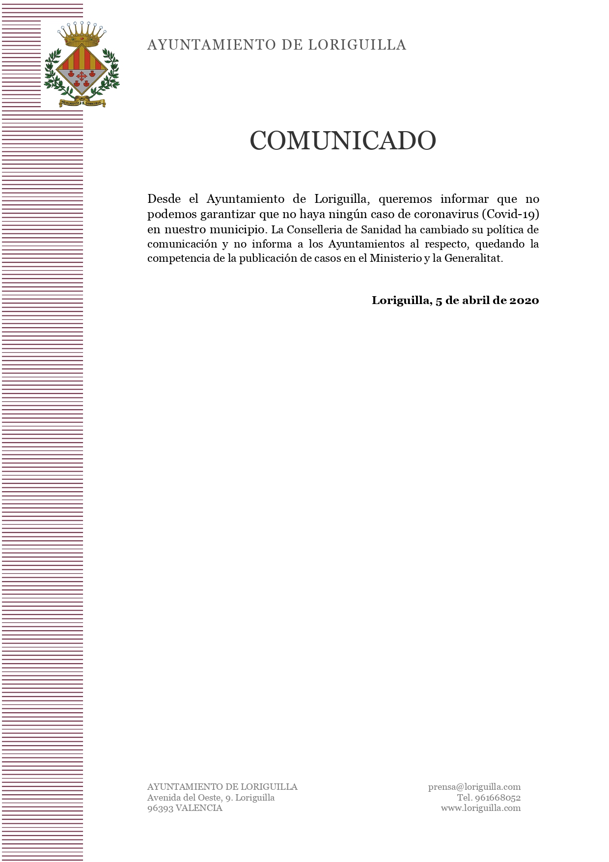 050420 Comunicado