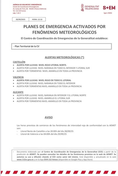 AVISO IMPORTANTE