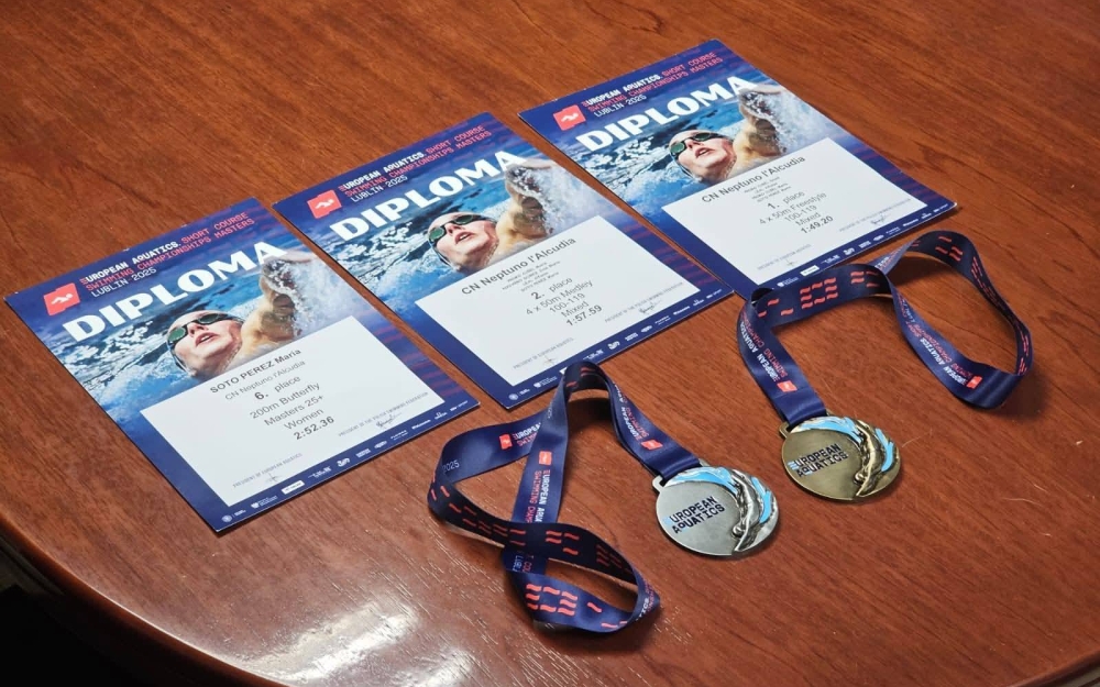 MARIA SOTO TRAE SUS MEDALLAS A CASA