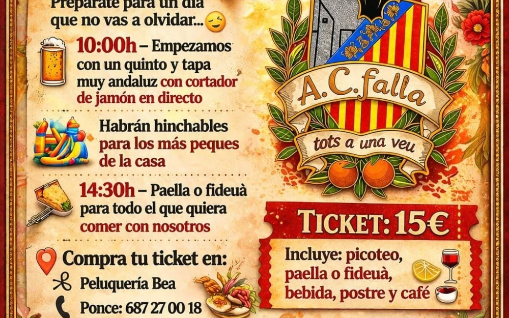 APUNTÁ EN LA FALLA TOTS A UNA VEU