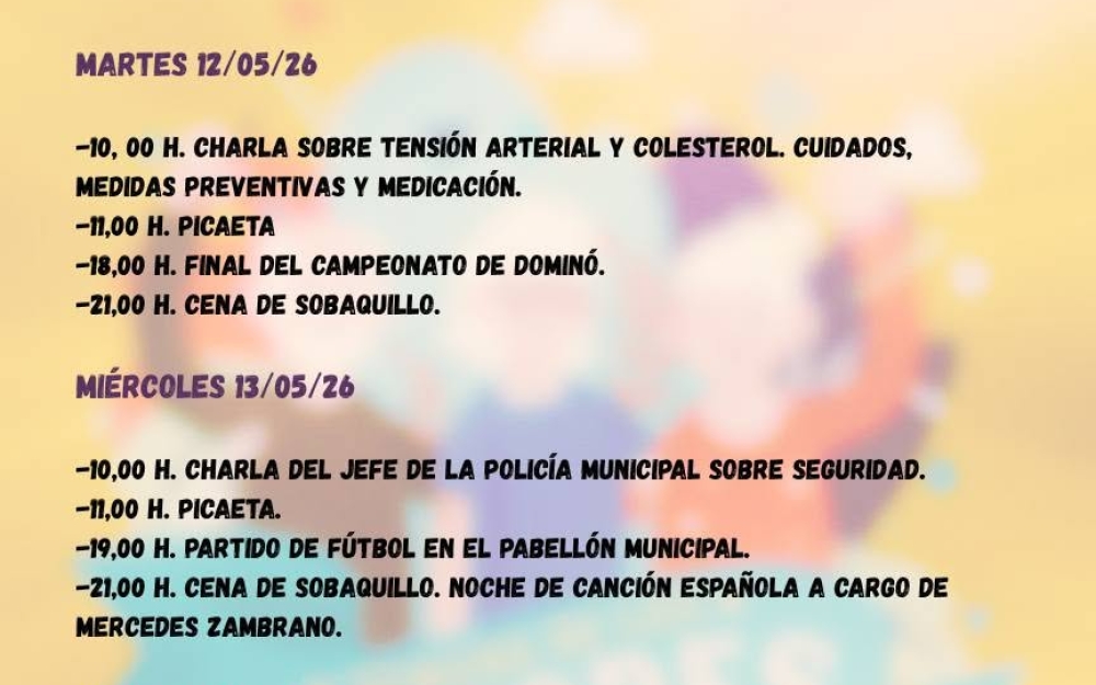 SEMANA DEL MAYOR 2026
