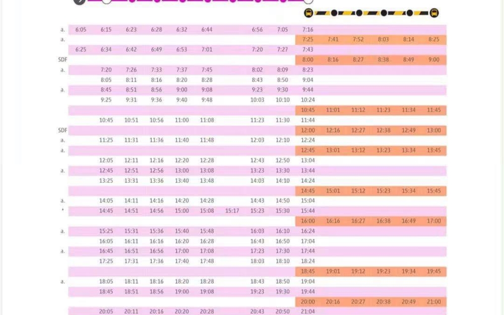Horarios de cercanías