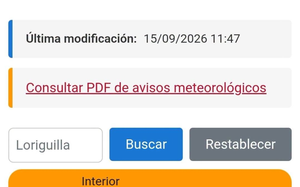 ALERTA METEOROLÓGICA