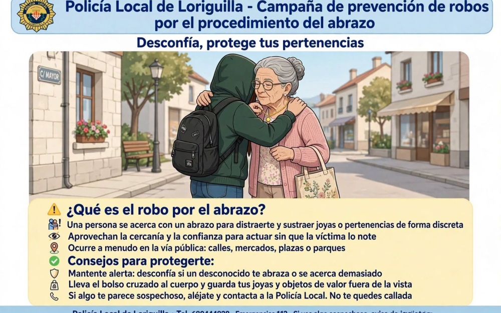 CAMPAÑA DE PREVENCIÓN ANTE EL ROBO DEL ABRAZO