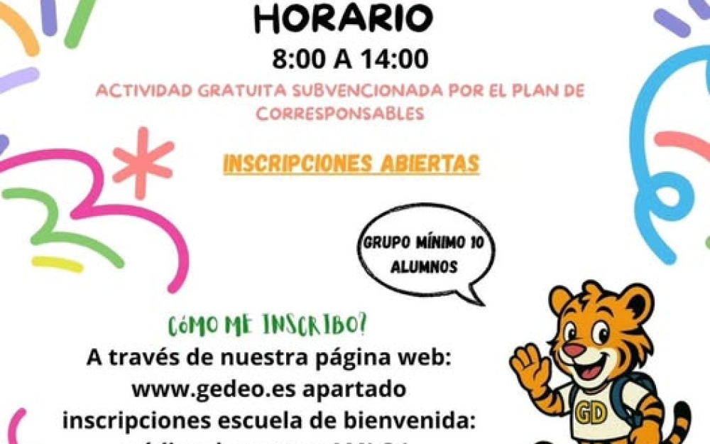 ESCUELA DE BIENVENIDA AL COLE