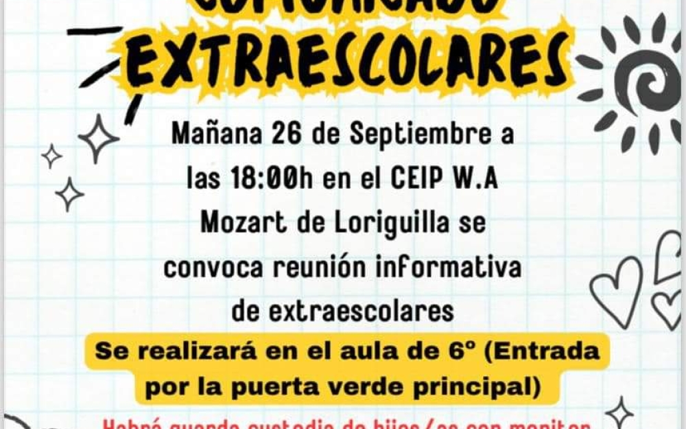 CARTEL EXTRAESCOLARES