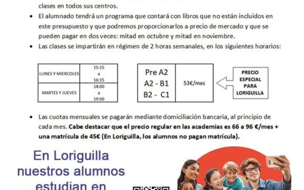 CLASES DE INGLÉS PARA JÓVENES Y ADULTOS
