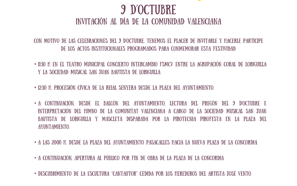 Celebración 9 octubre 2023 - 2
