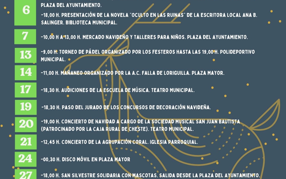 PROGRAMA DE NAVIDAD Y FELICITACIÓN DEL AYUNTAMIENTO