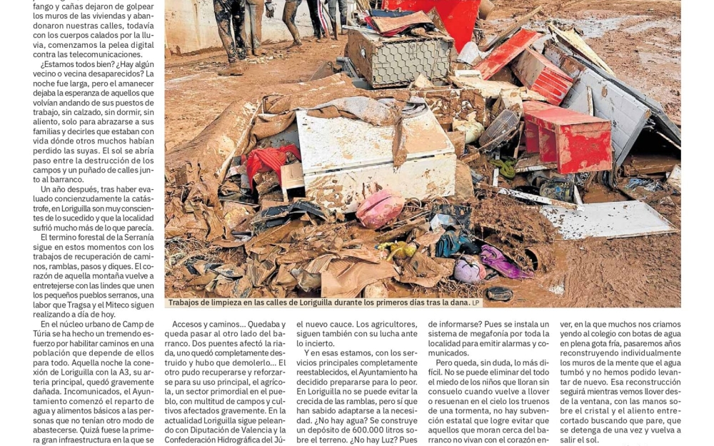 UN AÑO DE RECONSTRUCCIÓN
