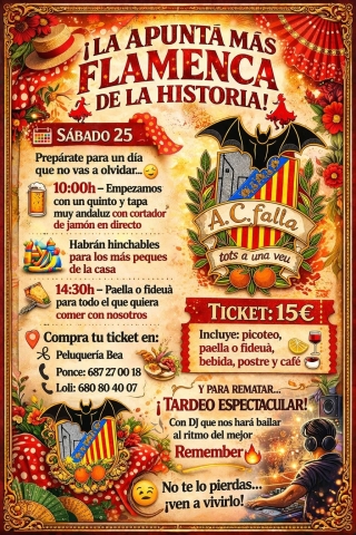 APUNTÁ EN LA FALLA TOTS A UNA VEU