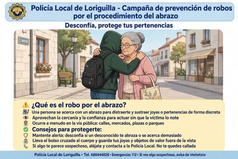 CAMPAÑA DE PREVENCIÓN ANTE EL ROBO DEL ABRAZO